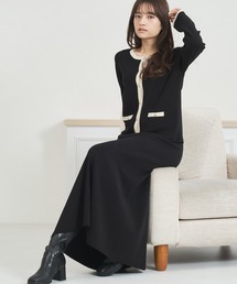 MISCH MASCH | WEB限定 配色ニットセットアップ(ワンピース)