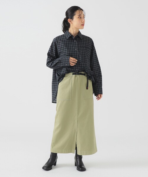 B:MING by BEAMS（ビーミングバイビームス）の「ビッグポケット チェック シャツ（シャツ/ブラウス・レディース・ピンク/カーキ/グレー・ONE SIZE）」の13枚目の写真