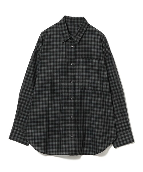 B:MING by BEAMS（ビーミングバイビームス）の「ビッグポケット チェック シャツ（シャツ/ブラウス・レディース・ピンク/カーキ/グレー・ONE SIZE）」の14枚目の写真