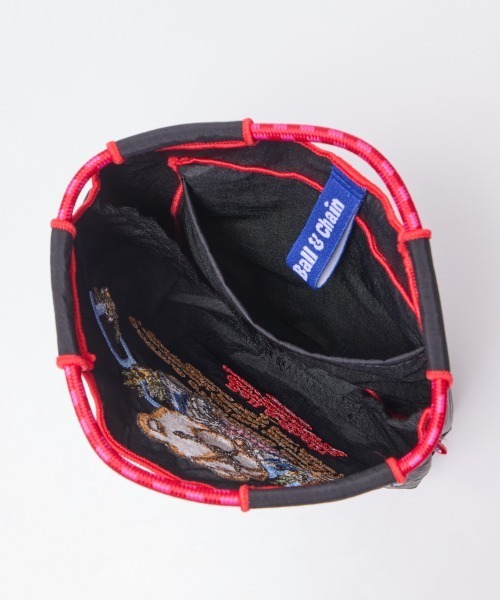 DOUBLE STANDARD CLOTHING（ダブルスタンダードクロージング）の「Ball&Chain / フラワーベア ミニショッピングバッグ（エコバッグ/サブバッグ・レディース・ブラック・FREE）」の7枚目の写真