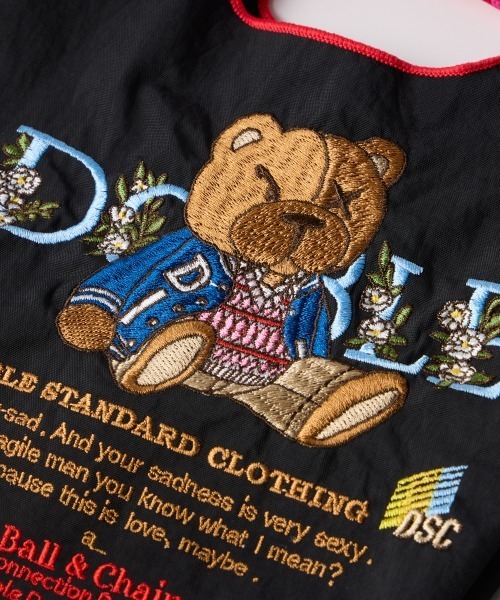 DOUBLE STANDARD CLOTHING（ダブルスタンダードクロージング）の「Ball&Chain / フラワーベア ミニショッピングバッグ（エコバッグ/サブバッグ・レディース・ブラック・FREE）」の11枚目の写真