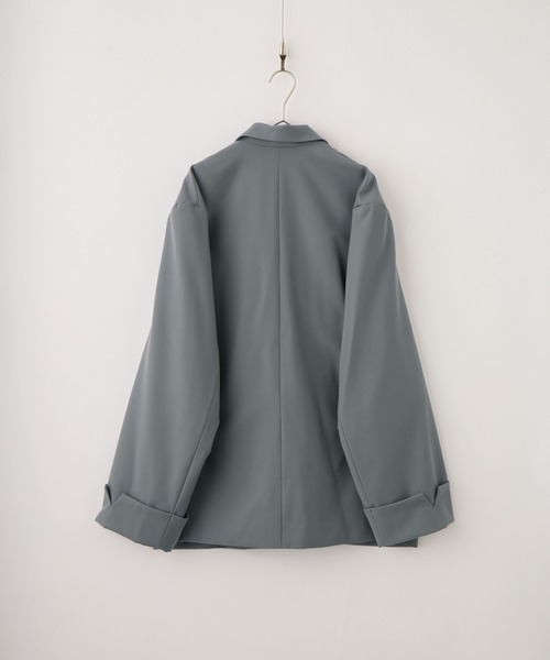 cussil/クシル】ルーズシルエットヘビードレープダブルブレスト