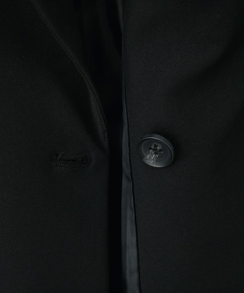 cussil（クシル）の「【cussil/クシル】ルーズシルエットヘビードレープダブルブレストテーラードジャケット【セットアップ対応】（テーラードジャケット・メンズ・ライトグレー/ブラック・L/M/S/XS）」の13枚目の写真