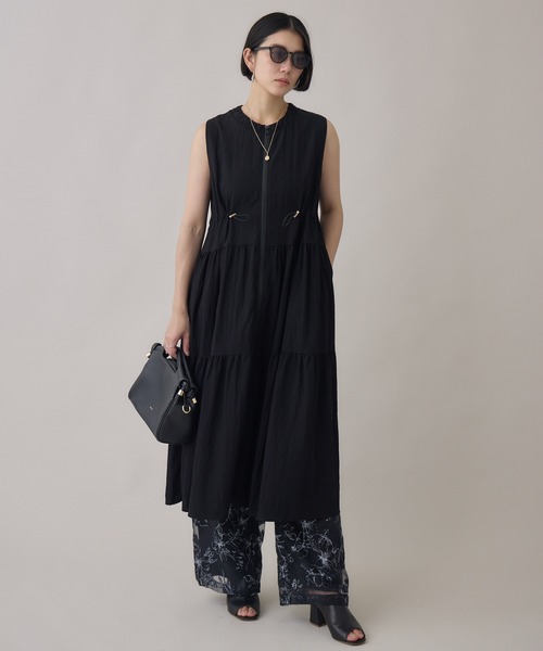 Paradise Picnic(パラダイスピクニック)の「ティアードジレワンピ(ワンピース・レディース・ブラック/ベージュ・FREE)」の6枚目の写真