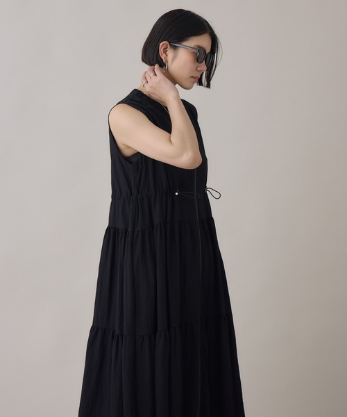 Paradise Picnic(パラダイスピクニック)の「ティアードジレワンピ(ワンピース・レディース・ブラック/ベージュ・FREE)」の8枚目の写真
