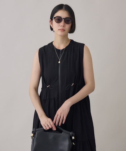 Paradise Picnic(パラダイスピクニック)の「ティアードジレワンピ(ワンピース・レディース・ブラック/ベージュ・FREE)」の9枚目の写真