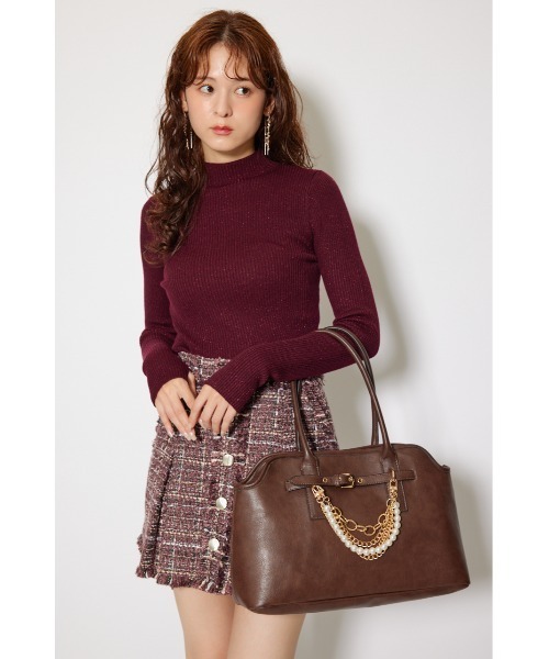 rienda(リエンダ)の「フェイクレザーショルダーバッグ(ショルダーバッグ・レディース・ブラック/ブラウン・FREE)」の11枚目の写真