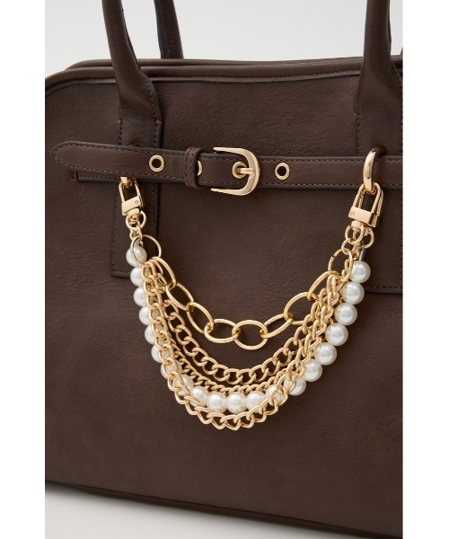 rienda(リエンダ)の「フェイクレザーショルダーバッグ(ショルダーバッグ・レディース・ブラック/ブラウン・FREE)」の16枚目の写真