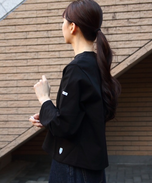 ORCIVAL（オーシバル）の「ORCIVAL/オーシバル　コットンロード クルーネックロングスリーブプルオーバー　CREW NECK LONG SLEEVE PULLOVER　B259（Tシャツ/カットソー・レディース・ブラック/レッド/ブラウン/ネイビー/ベージュ/ブルー・1）」の7枚目の写真