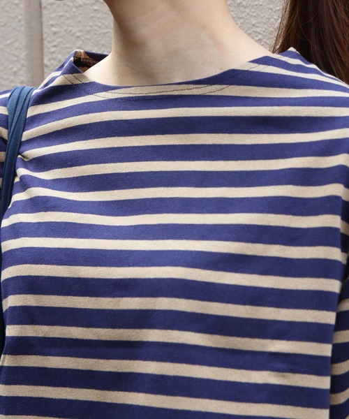 【新品未使用】ORCIVAL オーシバル サイズ4 ネイビー 中古・古着通販】ORCIVAL (オーシバル) バスクシャツ ネイビー