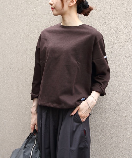 ORCIVAL（オーシバル）の「ORCIVAL/オーシバル　コットンロード クルーネックロングスリーブプルオーバー　CREW NECK LONG SLEEVE PULLOVER　B259（Tシャツ/カットソー・レディース・ブラック/レッド/ブラウン/ネイビー/ベージュ/ブルー・1）」の18枚目の写真