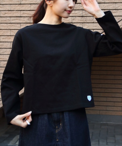 ORCIVAL（オーシバル）の「ORCIVAL/オーシバル　コットンロード クルーネックロングスリーブプルオーバー　CREW NECK LONG SLEEVE PULLOVER　B259（Tシャツ/カットソー・レディース・ブラック/レッド/ブラウン/ネイビー/ベージュ/ブルー・1）」の17枚目の写真
