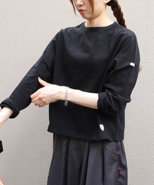 ORCIVAL（オーシバル）の「ORCIVAL/オーシバル　コットンロード クルーネックロングスリーブプルオーバー　CREW NECK LONG SLEEVE PULLOVER　B259（Tシャツ/カットソー・レディース・ブラック/レッド/ブラウン/ネイビー/ベージュ/ブルー・1）」の10枚目の写真