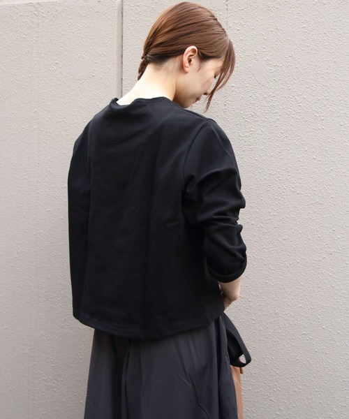 ORCIVAL（オーシバル）の「ORCIVAL/オーシバル　コットンロード クルーネックロングスリーブプルオーバー　CREW NECK LONG SLEEVE PULLOVER　B259（Tシャツ/カットソー・レディース・ブラック/レッド/ブラウン/ネイビー/ベージュ/ブルー・1）」の12枚目の写真