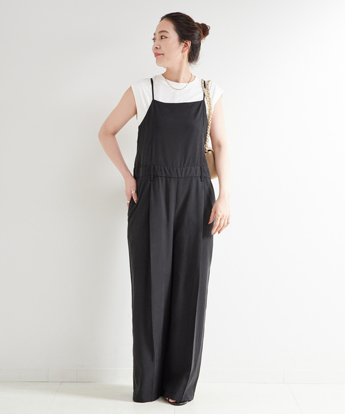 B.C STOCK（ベーセーストック）の「セルロースドレスタックサロペット（その他パンツ・レディース・カーキ/ブラック・FREE）」の21枚目の写真