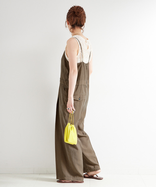 B.C STOCK（ベーセーストック）の「セルロースドレスタックサロペット（その他パンツ・レディース・カーキ/ブラック・FREE）」の20枚目の写真