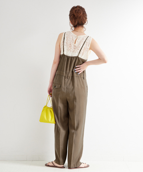 B.C STOCK（ベーセーストック）の「セルロースドレスタックサロペット（その他パンツ・レディース・カーキ/ブラック・FREE）」の18枚目の写真