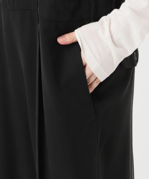 B.C STOCK（ベーセーストック）の「セルロースドレスタックサロペット（その他パンツ・レディース・カーキ/ブラック・FREE）」の7枚目の写真