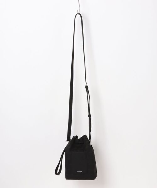 MEN'S BIGI(メンズビギ)の「【Estivant/エスティバン】Kinchaku Bag / ウルトラスエード巾着バッグ(ショルダーバッグ・メンズ・ブラック/グレー・FREE)」の13枚目の写真
