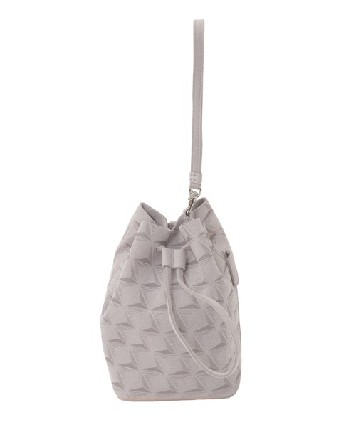 MEN'S BIGI(メンズビギ)の「【Estivant/エスティバン】Kinchaku Bag / ウルトラスエード巾着バッグ(ショルダーバッグ・メンズ・ブラック/グレー・FREE)」の1枚目の写真