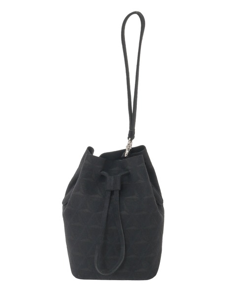 MEN'S BIGI(メンズビギ)の「【Estivant/エスティバン】Kinchaku Bag / ウルトラスエード巾着バッグ(ショルダーバッグ・メンズ・ブラック/グレー・FREE)」の2枚目の写真