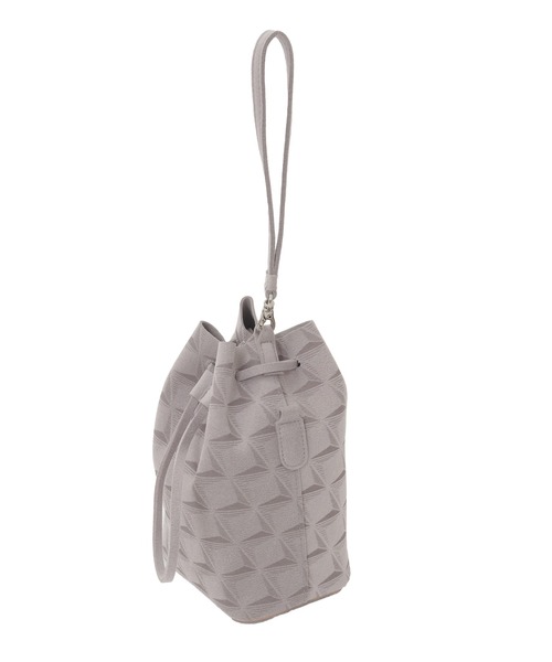 MEN'S BIGI(メンズビギ)の「【Estivant/エスティバン】Kinchaku Bag / ウルトラスエード巾着バッグ(ショルダーバッグ・メンズ・ブラック/グレー・FREE)」の7枚目の写真