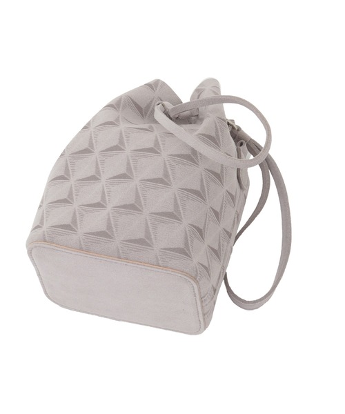 MEN'S BIGI(メンズビギ)の「【Estivant/エスティバン】Kinchaku Bag / ウルトラスエード巾着バッグ(ショルダーバッグ・メンズ・ブラック/グレー・FREE)」の5枚目の写真