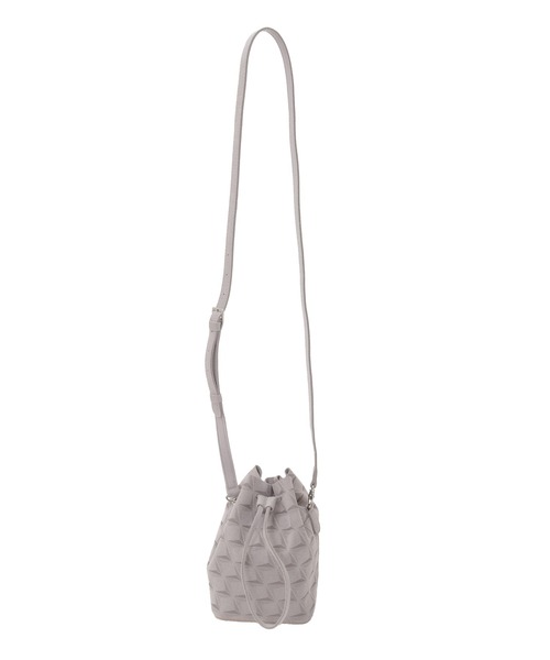 MEN'S BIGI(メンズビギ)の「【Estivant/エスティバン】Kinchaku Bag / ウルトラスエード巾着バッグ(ショルダーバッグ・メンズ・ブラック/グレー・FREE)」の8枚目の写真