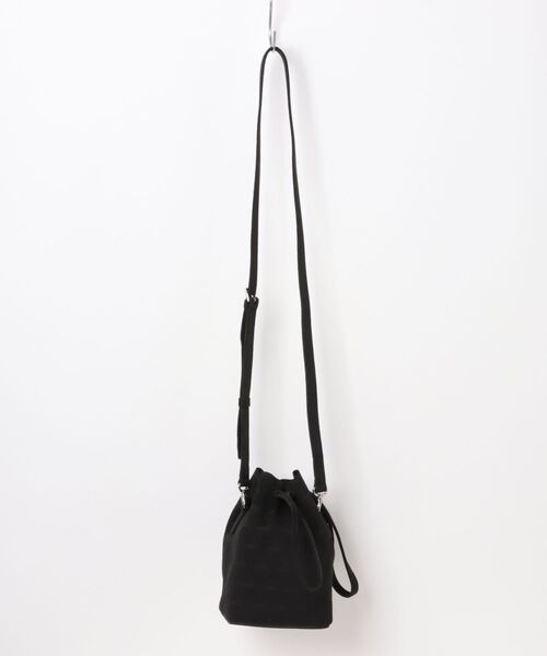 MEN'S BIGI(メンズビギ)の「【Estivant/エスティバン】Kinchaku Bag / ウルトラスエード巾着バッグ(ショルダーバッグ・メンズ・ブラック/グレー・FREE)」の12枚目の写真
