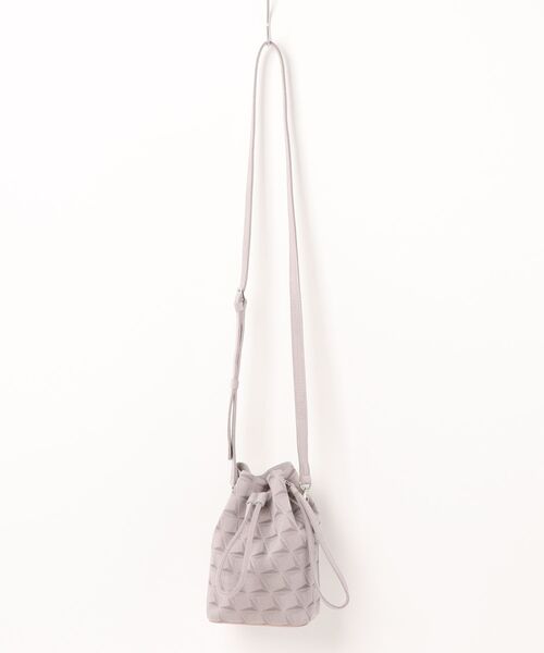 MEN'S BIGI(メンズビギ)の「【Estivant/エスティバン】Kinchaku Bag / ウルトラスエード巾着バッグ(ショルダーバッグ・メンズ・ブラック/グレー・FREE)」の10枚目の写真