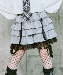 TRAVAS TOKYO（トラバス トウキョウ）の「『TRAVAS TOKYO/トラバス トーキョー』サスペンダー付きフリルスカートパンツ（スカート）」