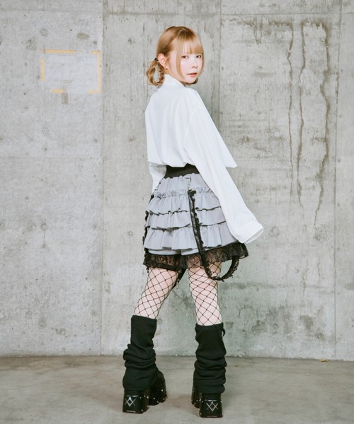 TRAVAS TOKYO/トラバス トーキョー』サスペンダー付きフリルスカート