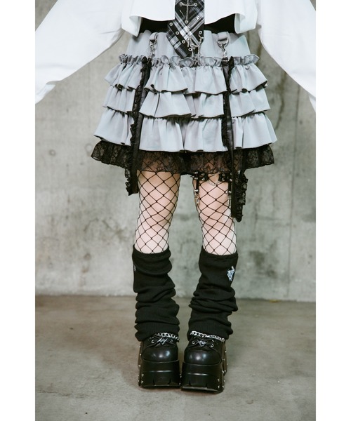 トラバス東京 サスペンダー付きフリルスカート TRAVAS TOKYO/トラバス トーキョー』サスペンダー付きフリルスカート