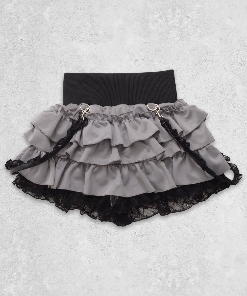 TRAVAS TOKYO/トラバス トーキョー』サスペンダー付きフリルスカート