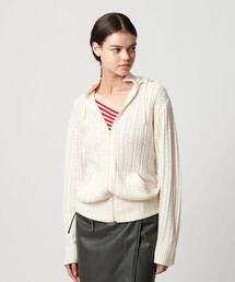 ATTISESSION | ＜ATTISESSION＞ケーブル ジップ フーディー トップス(カーディガン/ボレロ)