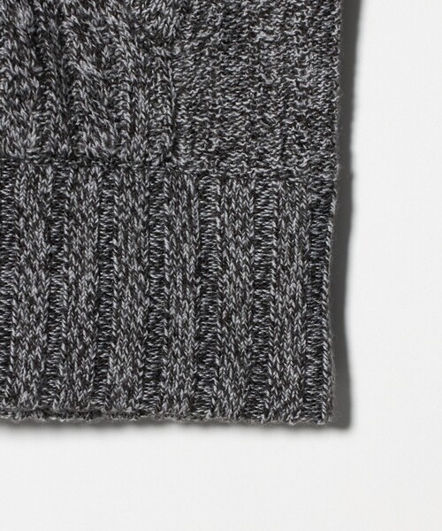 ATTISESSION(アティセッション)の「<ATTISESSION>ケーブル ジップ フーディー トップス(カーディガン/ボレロ・レディース・グレー系/オフホワイト・FREE)」の11枚目の写真