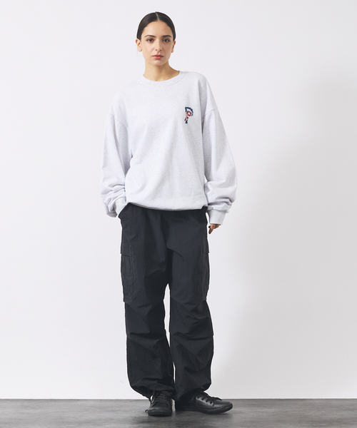 POLeR(ポーラー)の「【POLER/ポーラー】BIG LOGO CREW/ビッグロゴ クルーネックスウェット/両面プリント/ユニセックス(スウェット・メンズ・グレー/グリーン/ネイビー・M/L)」の7枚目の写真