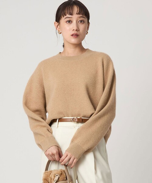 FOXブレンドラメフォルムドルマンニットプルオーバー FOXブレンド ラメ フォルム ドルマン ニット プルオーバー