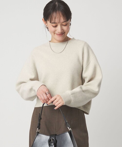 FOXブレンド ラメ フォルム ドルマン ニット プルオーバー（ニット