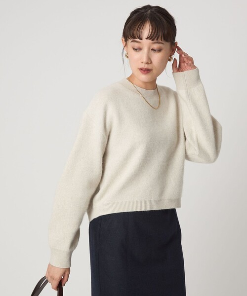 セール】FOXブレンド ラメ フォルム ドルマン ニット プルオーバー