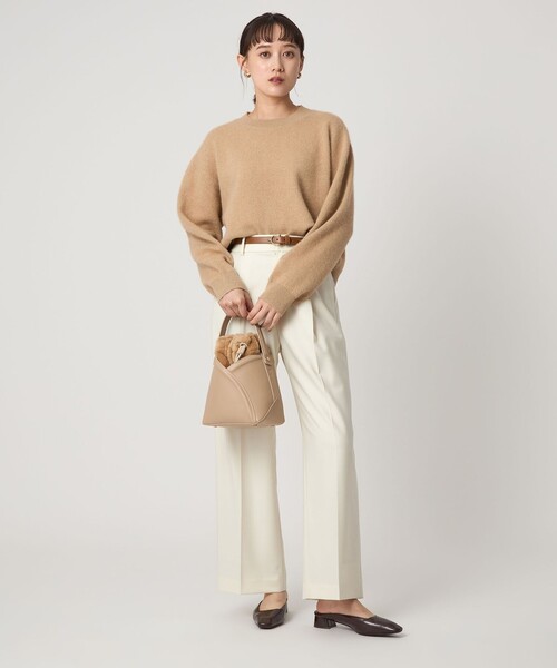 FOXブレンド ラメ フォルム ドルマン ニット プルオーバー