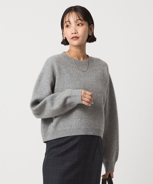 FOXブレンド ラメ フォルム ドルマン ニット プルオーバー