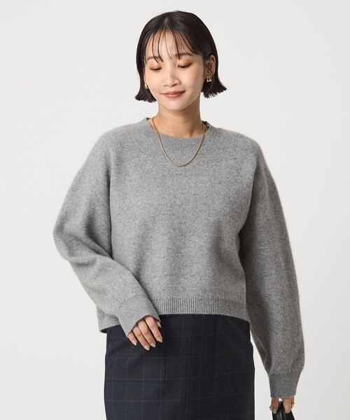 セール】FOXブレンド ラメ フォルム ドルマン ニット プルオーバー