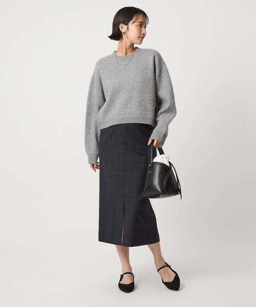 FOXブレンド ラメ フォルム ドルマン ニット プルオーバー（ニット