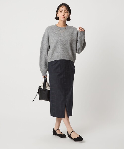 セール】FOXブレンド ラメ フォルム ドルマン ニット プルオーバー