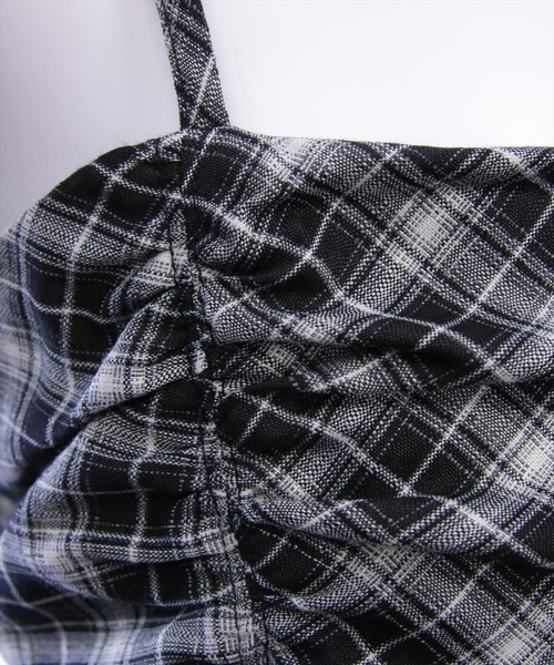 clear（クリア）の「シャーリングティアードバルーンワンピース[着回し力抜群 ガーリー レイヤード ミニ丈]（ワンピース・レディース・ブラック/ブルー系その他/ブラック系その他・F）」の17枚目の写真