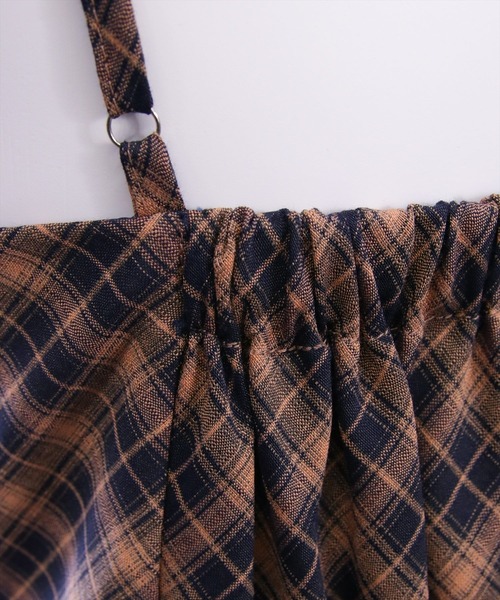 clear（クリア）の「シャーリングティアードバルーンワンピース[着回し力抜群 ガーリー レイヤード ミニ丈]（ワンピース・レディース・ブラック/ブルー系その他/ブラック系その他・F）」の12枚目の写真