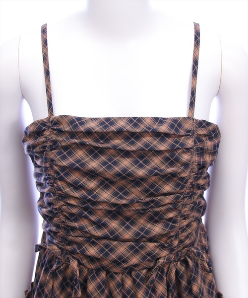 clear（クリア）の「シャーリングティアードバルーンワンピース[着回し力抜群 ガーリー レイヤード ミニ丈]（ワンピース・レディース・ブラック/ブルー系その他/ブラック系その他・F）」の13枚目の写真