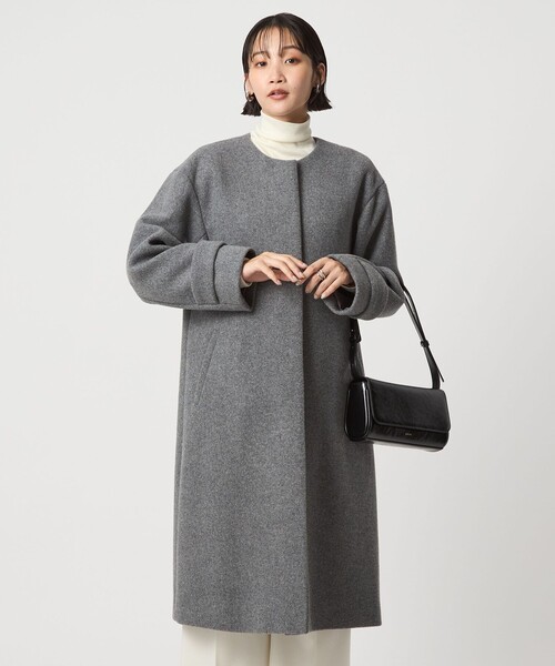 size SHORTあり］SENTDALE WOOL セントデールウール ノーカラー