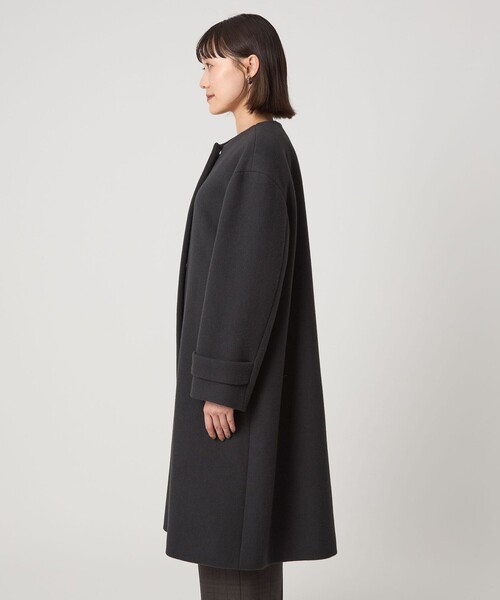 size SHORTあり］SENTDALE WOOL セントデールウール ノーカラー コート